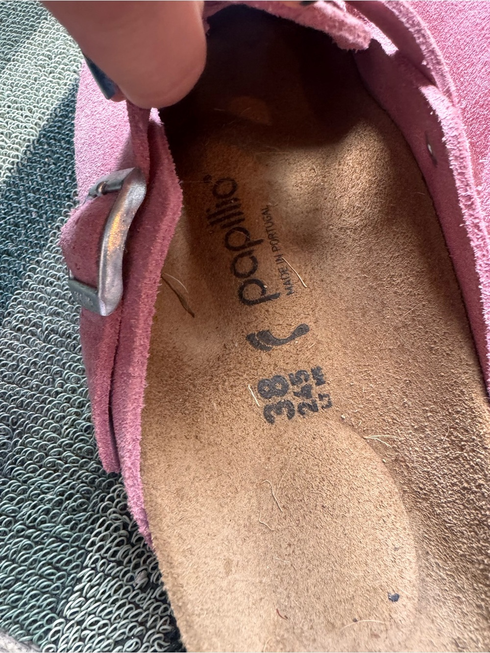 Birkenstock Papillio Pink Suede Clog Mules - Picture 9 of 9